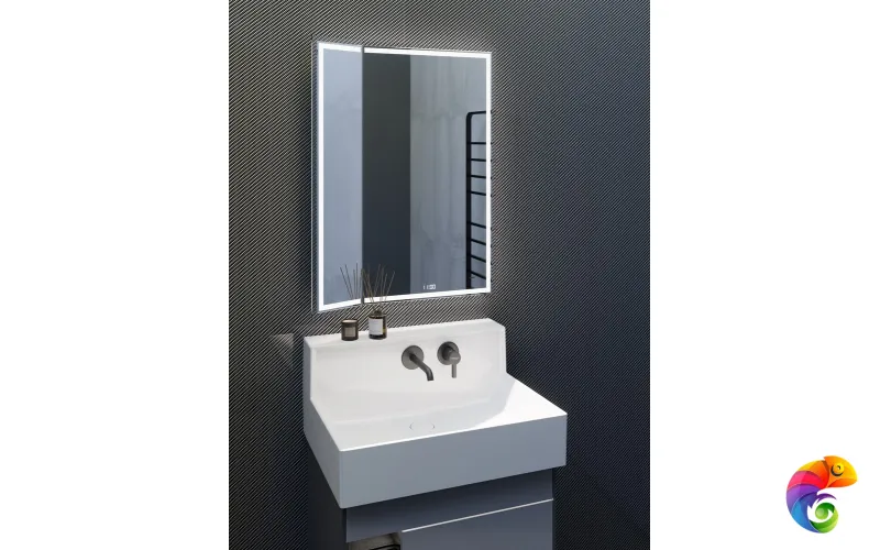 LO.M.wb.65 Раковина LOGICA M мебельная\подвесная cо встроенным смесителем 65, белая глянцевая