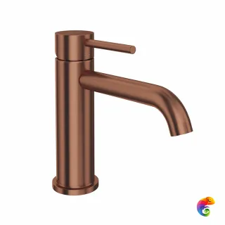 69612XKM.59.067 Смеситель для раковины ETERNA однорычажный, без донного клапана 3/8”, брашированная медь, pvd