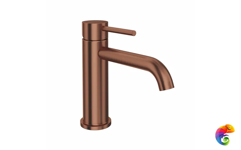 69612XKM.59.067 Смеситель для раковины ETERNA однорычажный, без донного клапана 3/8”, брашированная медь, pvd