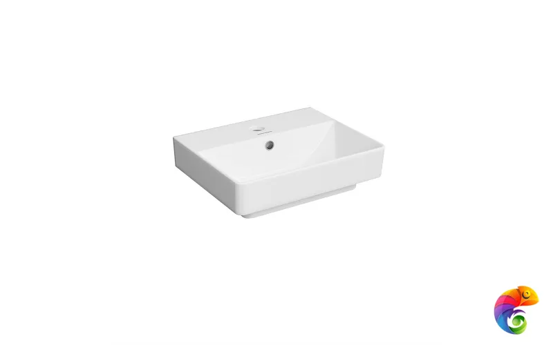 PROR.wb.40 Раковина PRO мебельная\подвесная 40, белая глянцевая