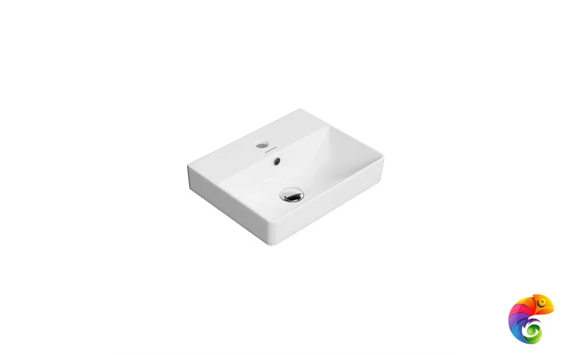 PROR.wb.40 Раковина PRO мебельная\подвесная 40, белая глянцевая