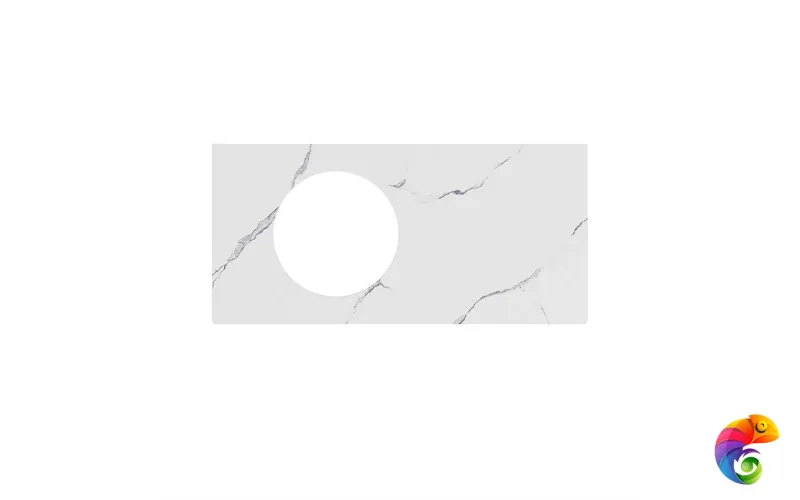 CO3.SG50008220R/100 Спец. изделие декоративное без отверстий под смеситель Монте Тиберио 100 см, белый натуральный