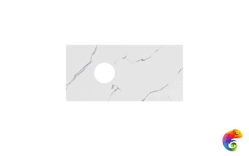 CO5.SG50008220R/100 Спец. изделие декоративное без отверстий под смеситель Монте Тиберио 100 см, белый натуральный