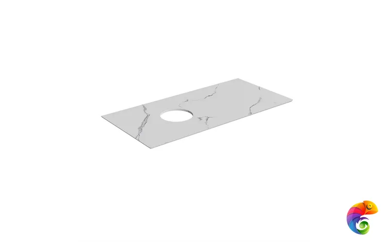 CO5.SG50008220R/100 Спец. изделие декоративное без отверстий под смеситель Монте Тиберио 100 см, белый натуральный