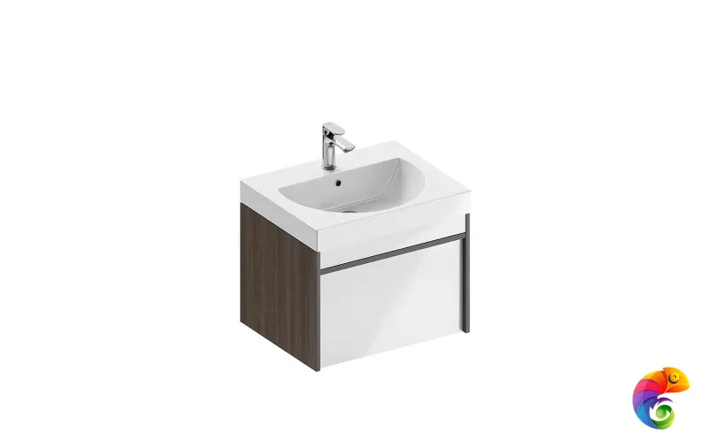 MOD.60.1+1/AR Тумба MODULA подвесная 60 с ящиком 1+1, арабика