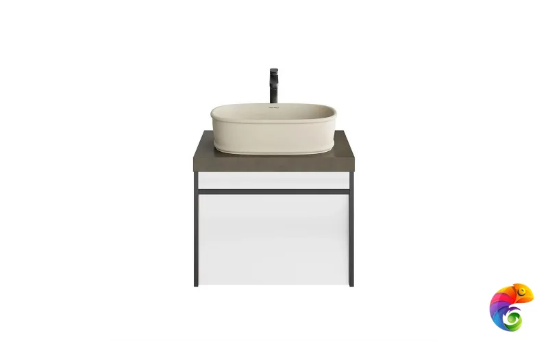 MOD.60.1+1/AR Тумба MODULA подвесная 60 с ящиком 1+1, арабика