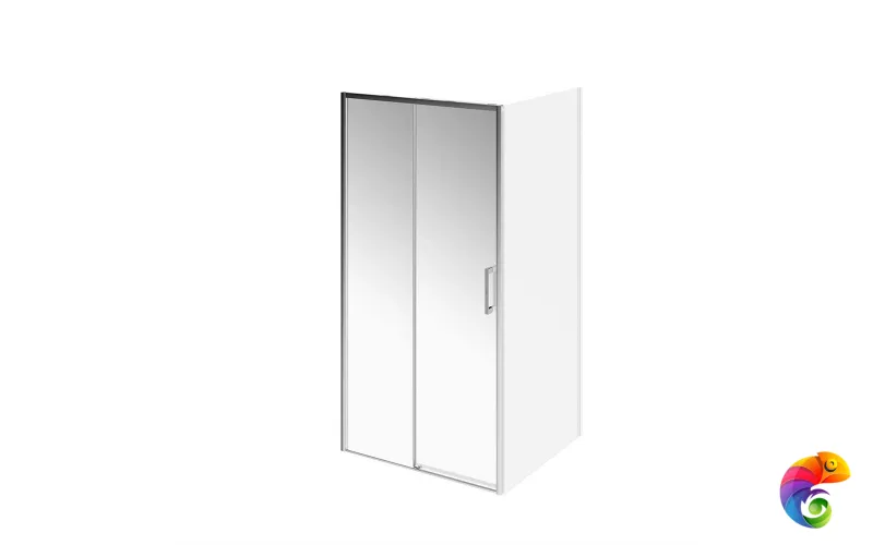 LN.100.SD.CR Душевая дверь LINDO, раздвижная с функцией soft close, 100х195, хром