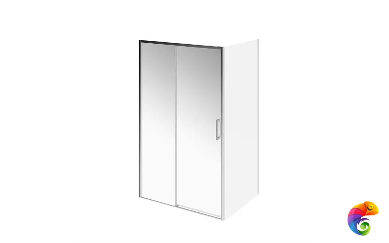 LN.120.SD.CR Душевая дверь LINDO, раздвижная с функцией soft close, 120х195, хром