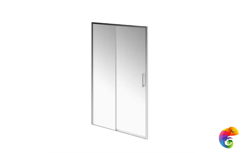 LN.120.SD.CR Душевая дверь LINDO, раздвижная с функцией soft close, 120х195, хром