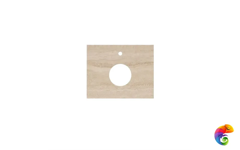 CN60.SG560420R Столешница из керамогранита  Риальто 60х48, бежевая