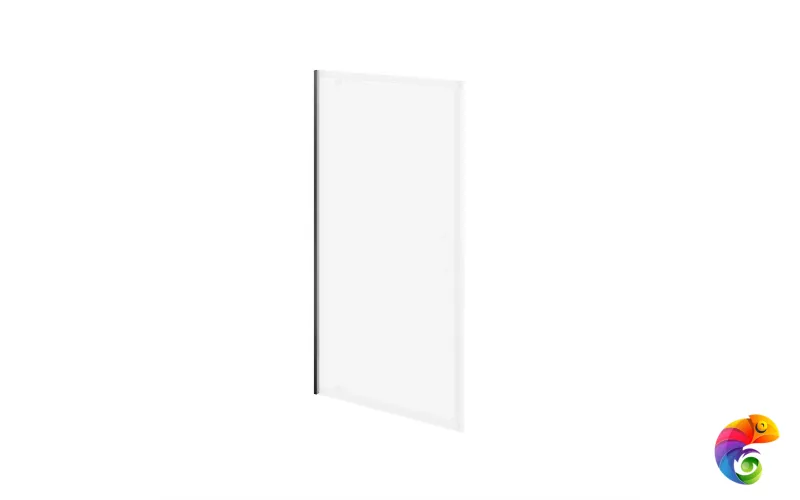 VE.PRO.195.PD.BLK.M Душевой доборный профиль для распашной двери VETRO, 195, матовый черный