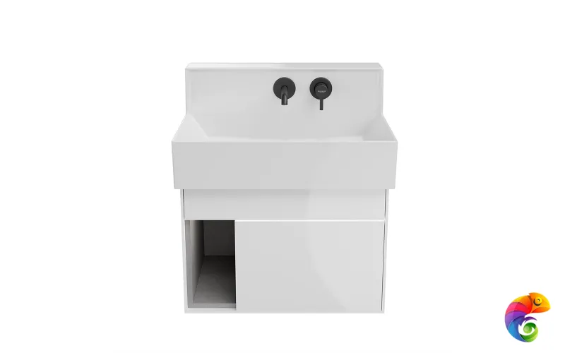 LO.M.65\WHT Тумба LOGICA M подвесная 2 выдвижных ящика 65, белоснежный