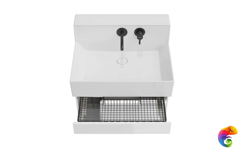 LO.M.65\WHT Тумба LOGICA M подвесная 2 выдвижных ящика 65, белоснежный