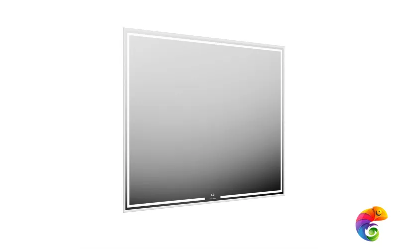 MIO.mi.100\WHT Зеркало MIO прямоугольное с диммером 100, белое