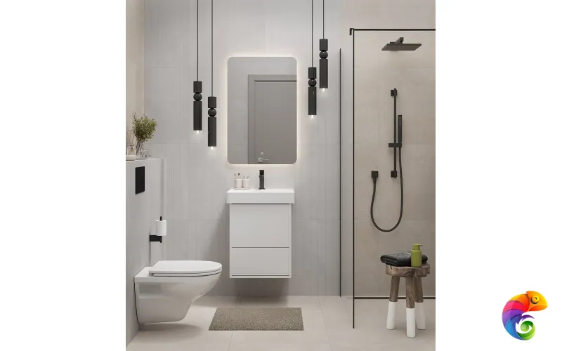 PRO.mi.55\WHT Зеркало PRO с подсветкой LED 55, белый глянцевый