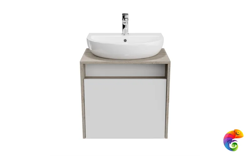 PRO.60.1\WHT Тумба PRO подвесная 1 ящик 60, белая глянцевая