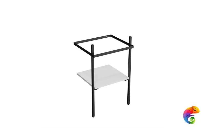 PRO.50.01/BLK.M Структура металлическая PRO напольная 50, черная матовая