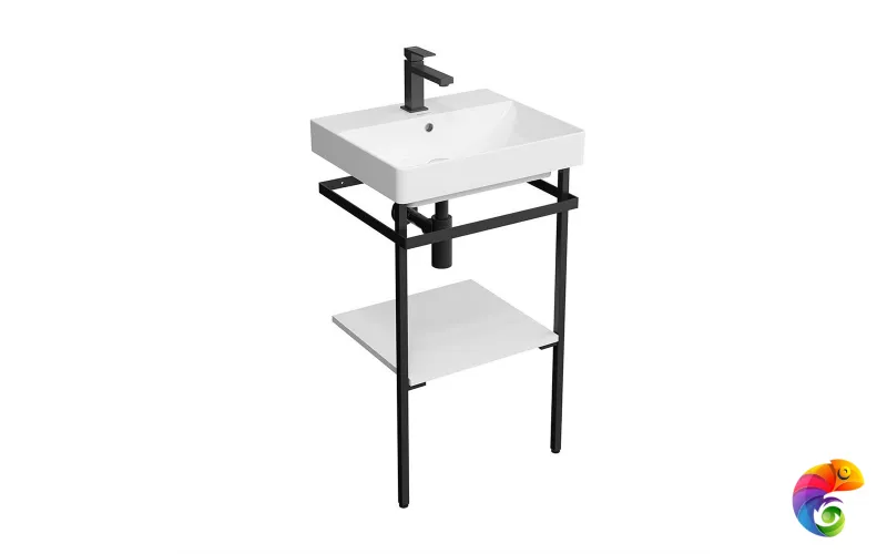 PRO.50.01/BLK.M Структура металлическая PRO напольная 50, черная матовая