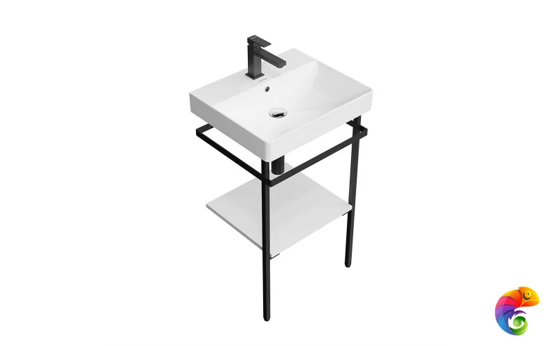 PRO.50.01/BLK.M Структура металлическая PRO напольная 50, черная матовая