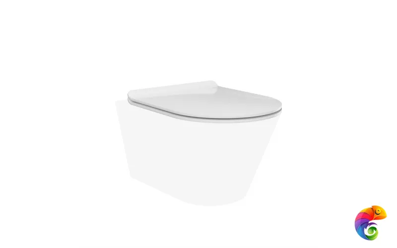 PLMR.seat.02/WHT Сиденье PLAZA Modern/BG Rimless Slim soft close+clip up, белый