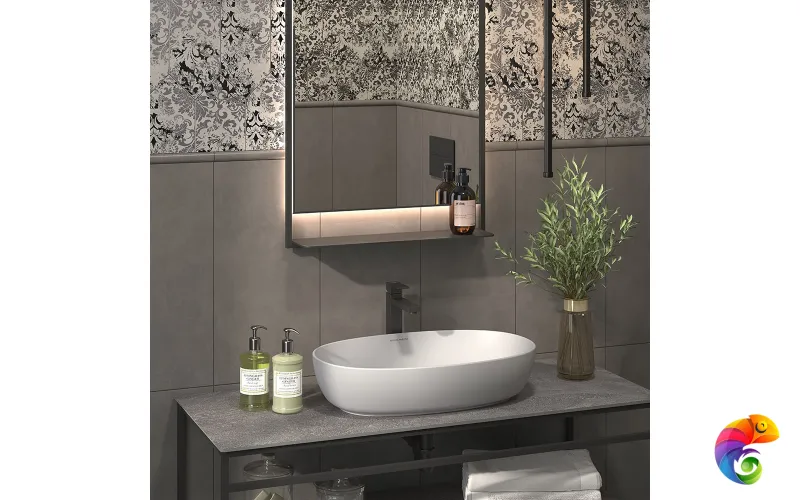 PLR.wb.60 Раковина PLAZA 60х38 cм накладная, без отверстия под смеситель