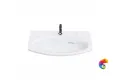 RV.wb.80 Раковина RIVA мебельная с крепежом 80, белая глянцевая