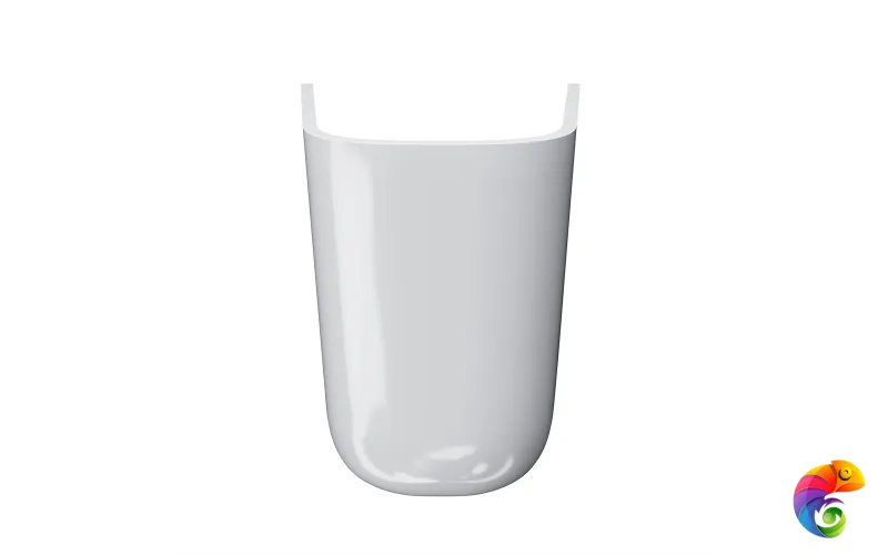 PRO.hcol.02 Полупьедестал PRO подвесной, белый глянцевый