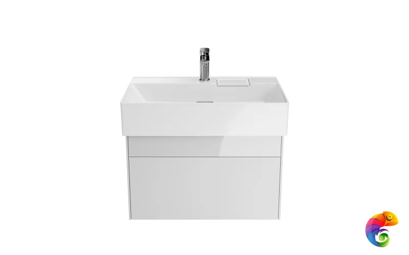 LOG.70.2/WHT Тумба LOGICA подвесная 2 ящика 70 см, белоснежный