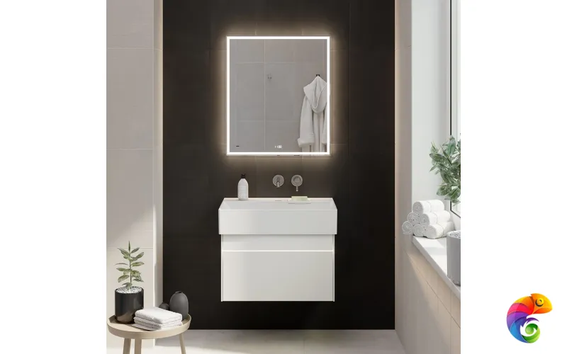 LOG.70.2/WHT Тумба LOGICA подвесная 2 ящика 70 см, белоснежный