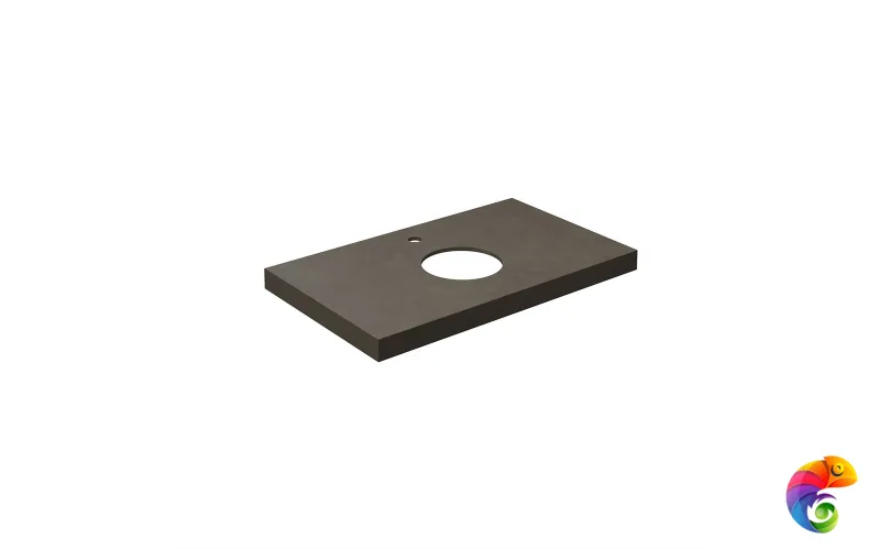 CN80.DD507020R Спец. изделие декоративное из керамогранита Про Чементо 80x48, коричневый тёмный матовый