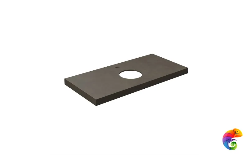 CN100.DD507020R Спец. изделие декоративное из керамогранита Про Чементо 100x48, коричневый тёмный матовый