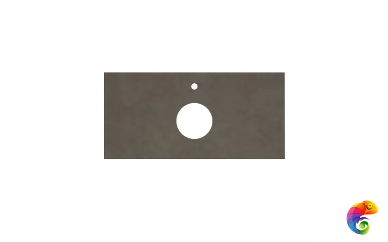 CN100.DD507020R Спец. изделие декоративное из керамогранита Про Чементо 100x48, коричневый тёмный матовый