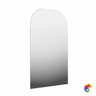 VE.R.mi.115/WHT Зеркало VETRATA R 720х1155 мм, сенсор со сменой цвета подсветки и антизапотевание, белое