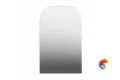 VE.R.mi.115/WHT Зеркало VETRATA R 720х1155 мм, сенсор со сменой цвета подсветки и антизапотевание, белое