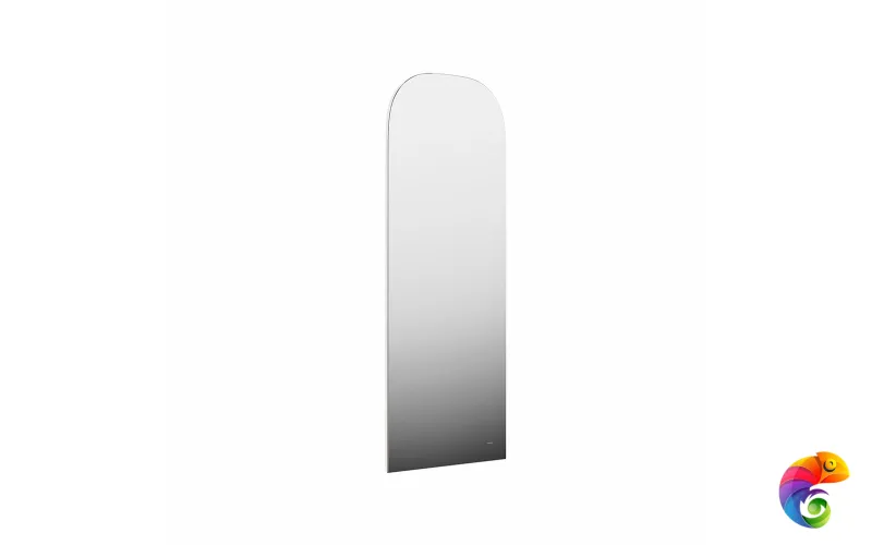 VE.R.mi.100/WHT Зеркало VETRATA R 400х1035 мм, сенсор со сменой цвета подсветки и антизапотевание, белое