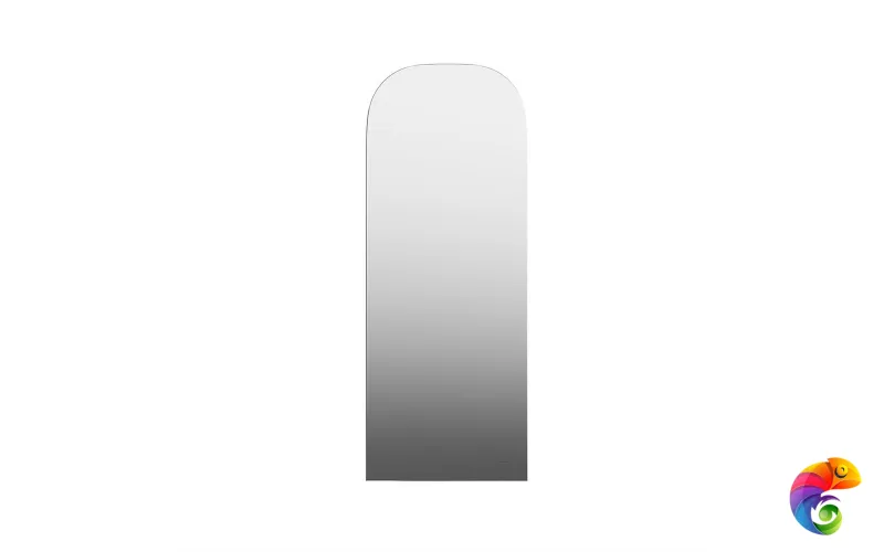 VE.R.mi.100/WHT Зеркало VETRATA R 400х1035 мм, сенсор со сменой цвета подсветки и антизапотевание, белое