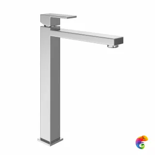 66419KM.21.018 Однорычажный смеситель для раковины FUTURA, высокий, без донного клапана 3/8,  хром