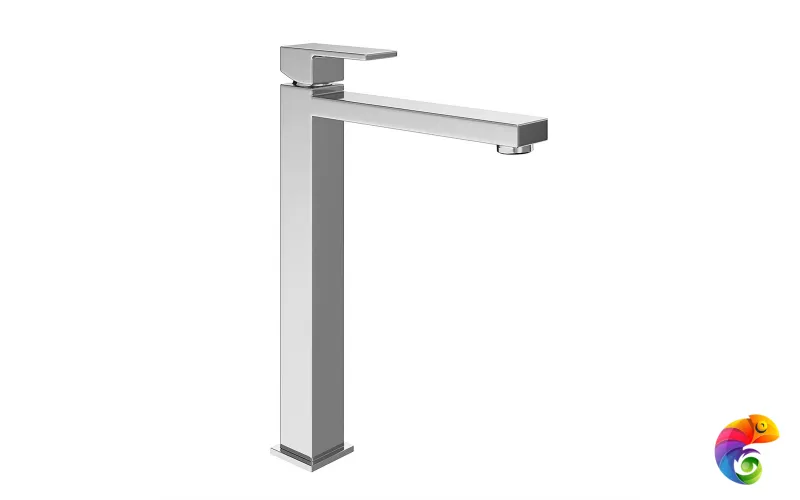 66419KM.21.018 Однорычажный смеситель для раковины FUTURA, высокий, без донного клапана 3/8,  хром