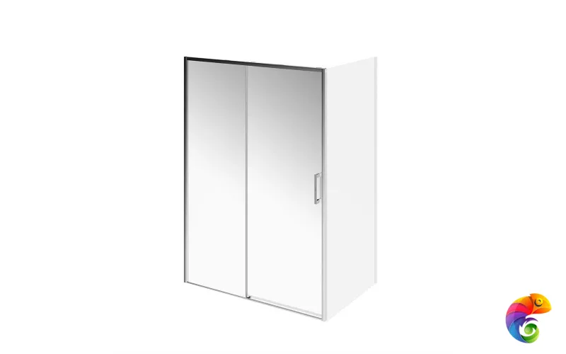 LN.140.SD.CR Душевая дверь LINDO, раздвижная с функцией soft close, 140х195, хром