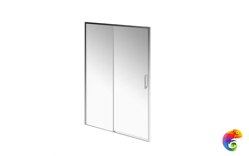 LN.140.SD.CR Душевая дверь LINDO, раздвижная с функцией soft close, 140х195, хром