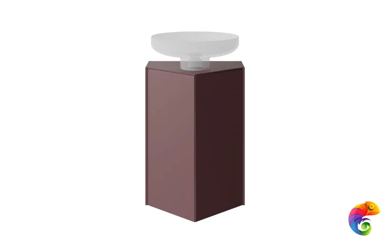 KMCACb50MMp0 Тумба-модуль CARAVAN под раковину со столешницей без боковин, подвесная 50, марокканский гранатовый