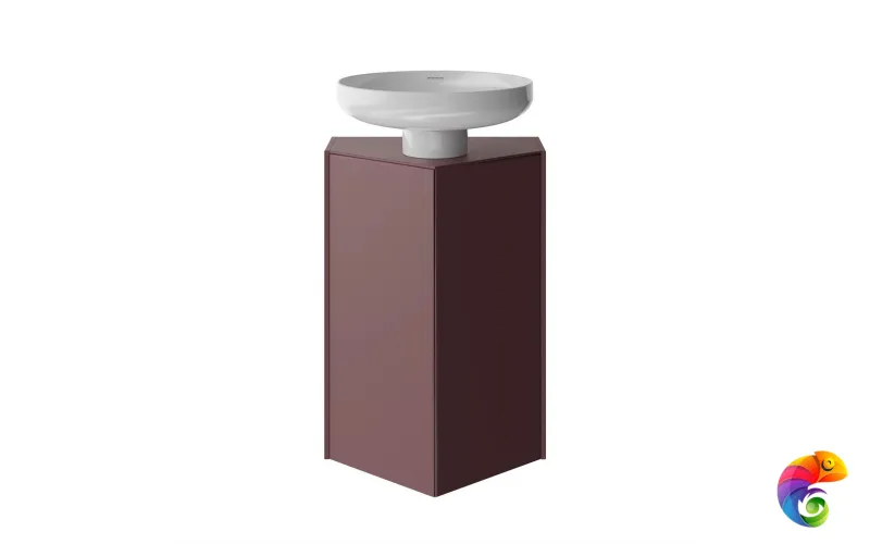 KMCACb50MMp0 Тумба-модуль CARAVAN под раковину со столешницей без боковин, подвесная 50, марокканский гранатовый