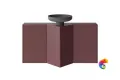 KMCACb50MMp0 Тумба-модуль CARAVAN под раковину со столешницей без боковин, подвесная 50, марокканский гранатовый