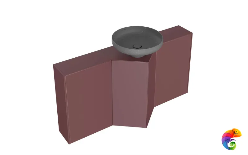 KMCACb45MMp0 Тумба-модуль CARAVAN хранение без боковин, подвесная 45, push, марокканский гранатовый