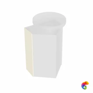 KMCASp21MBt0 Боковина универсальная для двух модулей CARAVAN, сливочная матовая