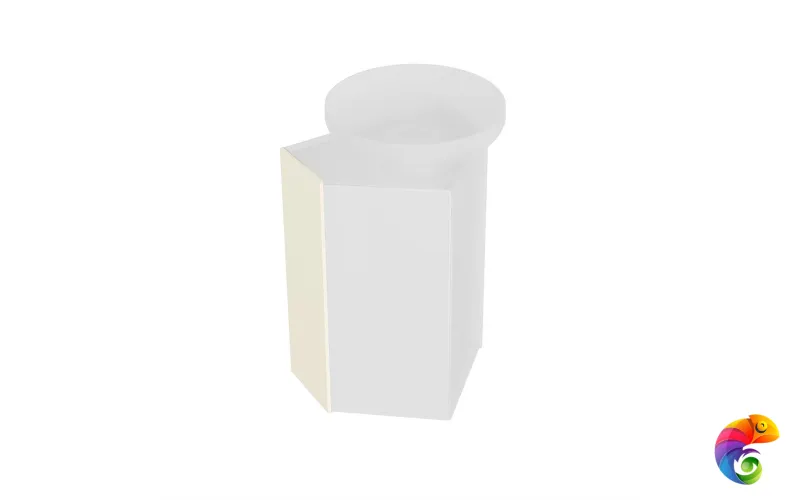 KMCASp21MBt0 Боковина универсальная для двух модулей CARAVAN, сливочная матовая