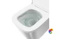CU.T.wc.02 Унитаз Кубо Торнадо подвесной с системой смыва торнадо с крепежом и сиденьем, белый глянцевый