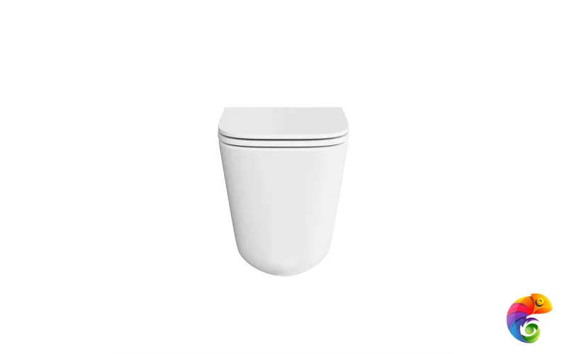 CU.T.wc.02 Унитаз Кубо Торнадо подвесной с системой смыва торнадо с крепежом и сиденьем, белый глянцевый