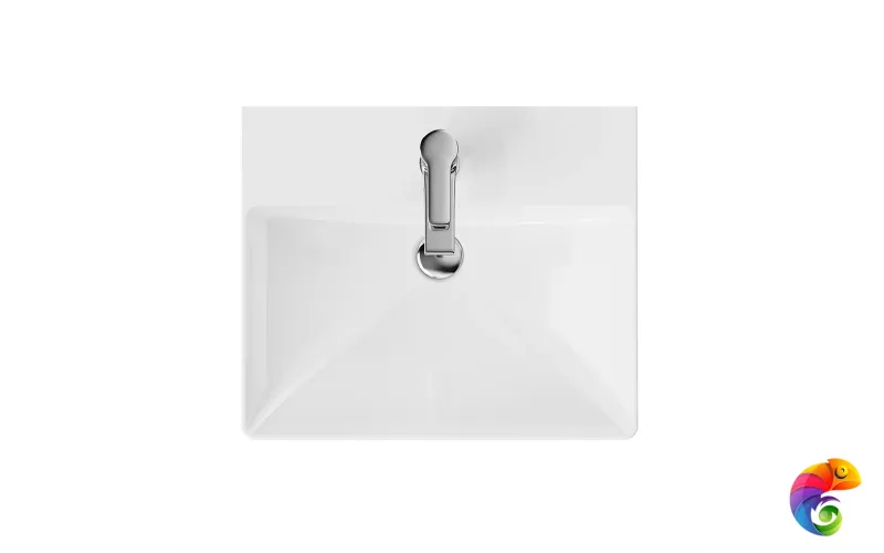 KMPRWb50GWh1 Раковина PRO  мебельнаR\подвесная 50, белая глянцевая