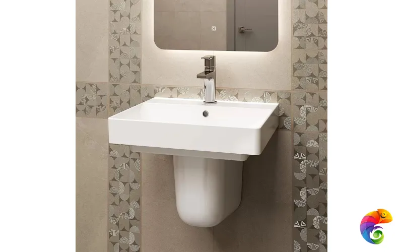 KMPRWb50GWh1 Раковина PRO  мебельнаR\подвесная 50, белая глянцевая